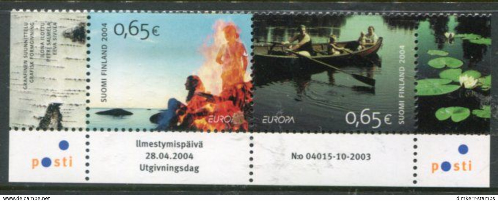 FINLAND 2004  Europa: Holidays MNH / **.  Michel  1705-06 - Unused Stamps