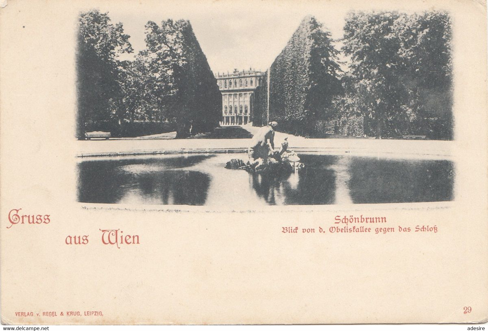 Gruss Aus WIEN (Wien XIII) - Schönbrunn, Karte Um 1900 - Château De Schönbrunn