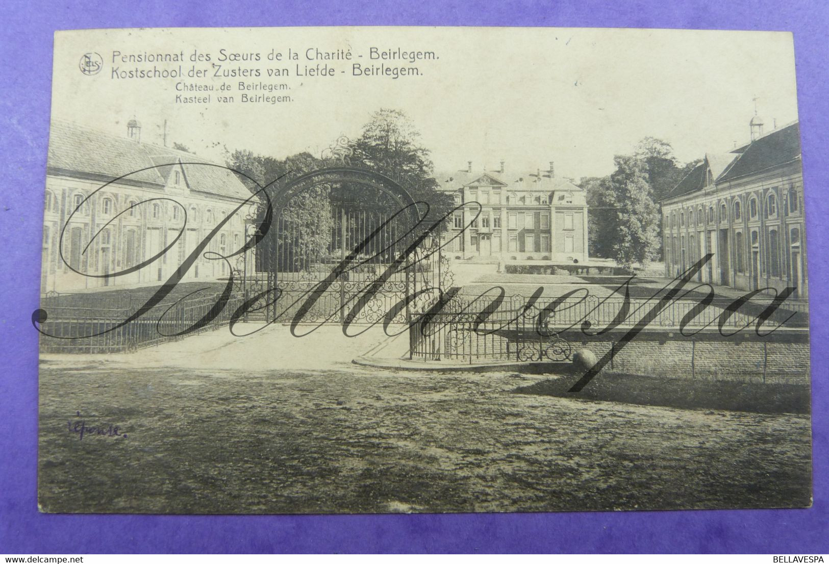 Beirlegem Kasteel  Chateau Kostschool 1922 - Zwalm