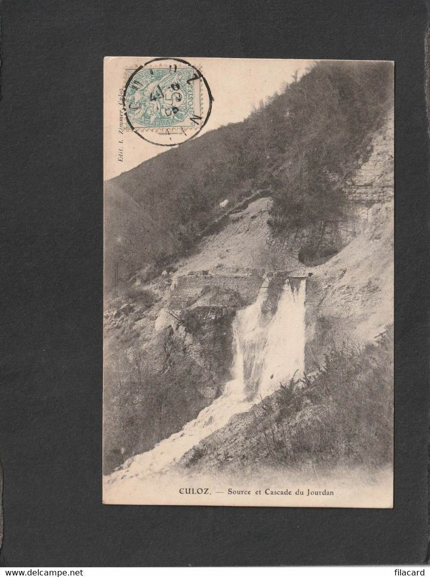 113460        Francia,     Culoz,    Source  Et  Cascade  Du  Jourdan,  VG  1905 - Belley