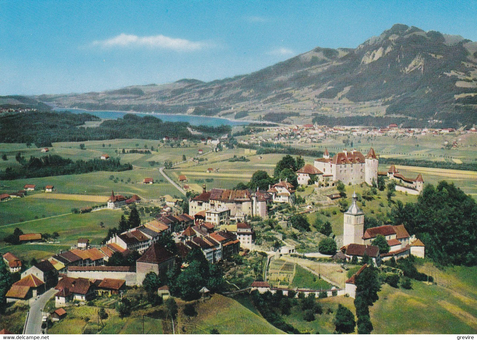 Gruyères, Vue Aérienne, Broc Et Le Lac De La Gruyère - Broc