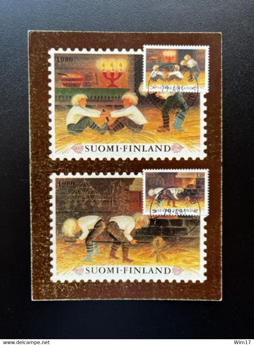 FINLAND SUOMI 1980 CHRISTMAS MAXIMUM CARD - Maximum Cards & Covers