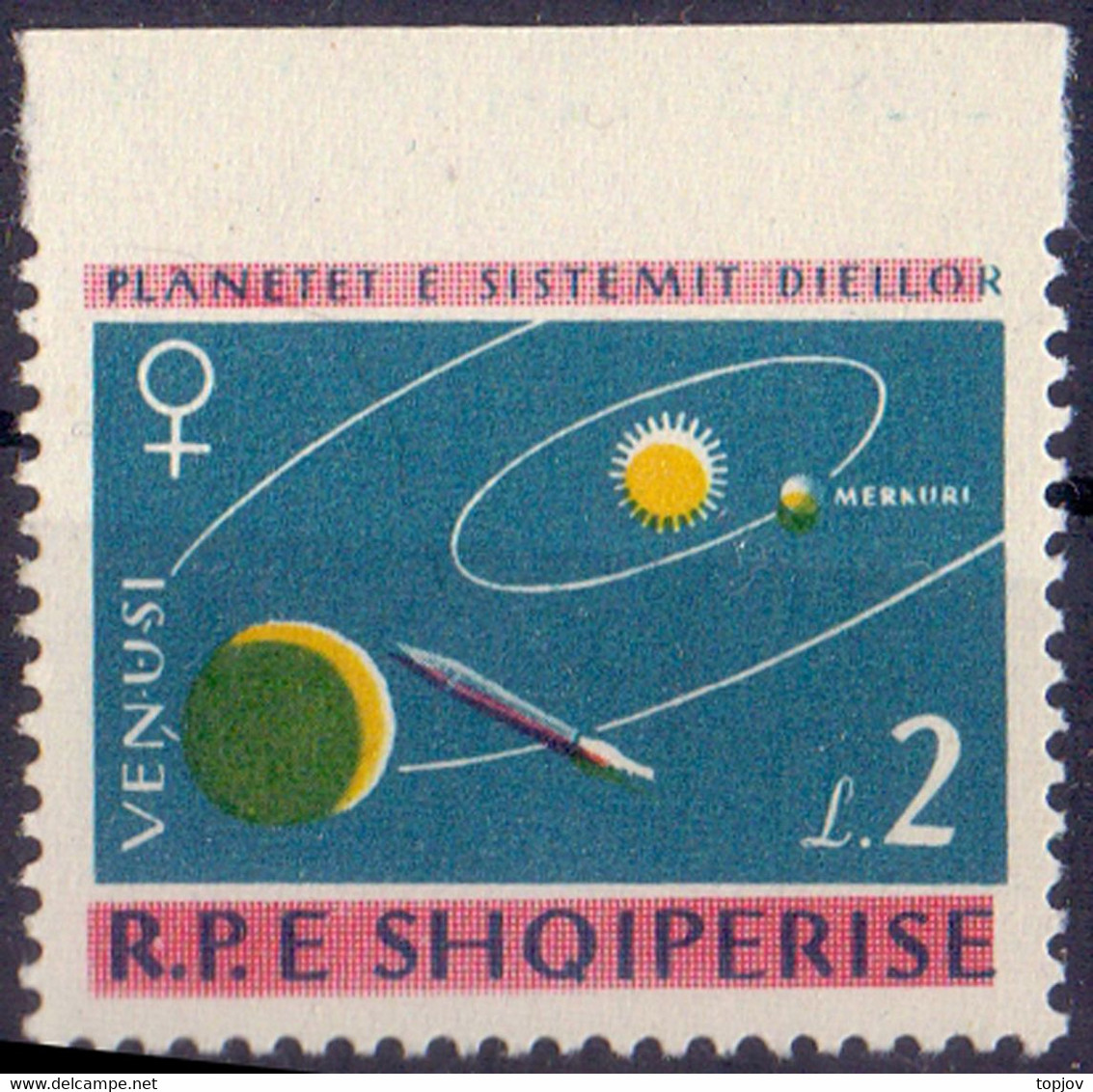 ALBANIA - ERROR - SPCE - PLANET VENUS - **MNH - 1964 - Albanien