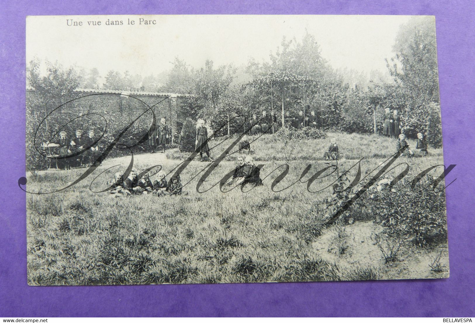 Burst Pensionaat Vd Zusters Franciscanen.  Zicht Op De Tuin. 1910 - Erpe-Mere