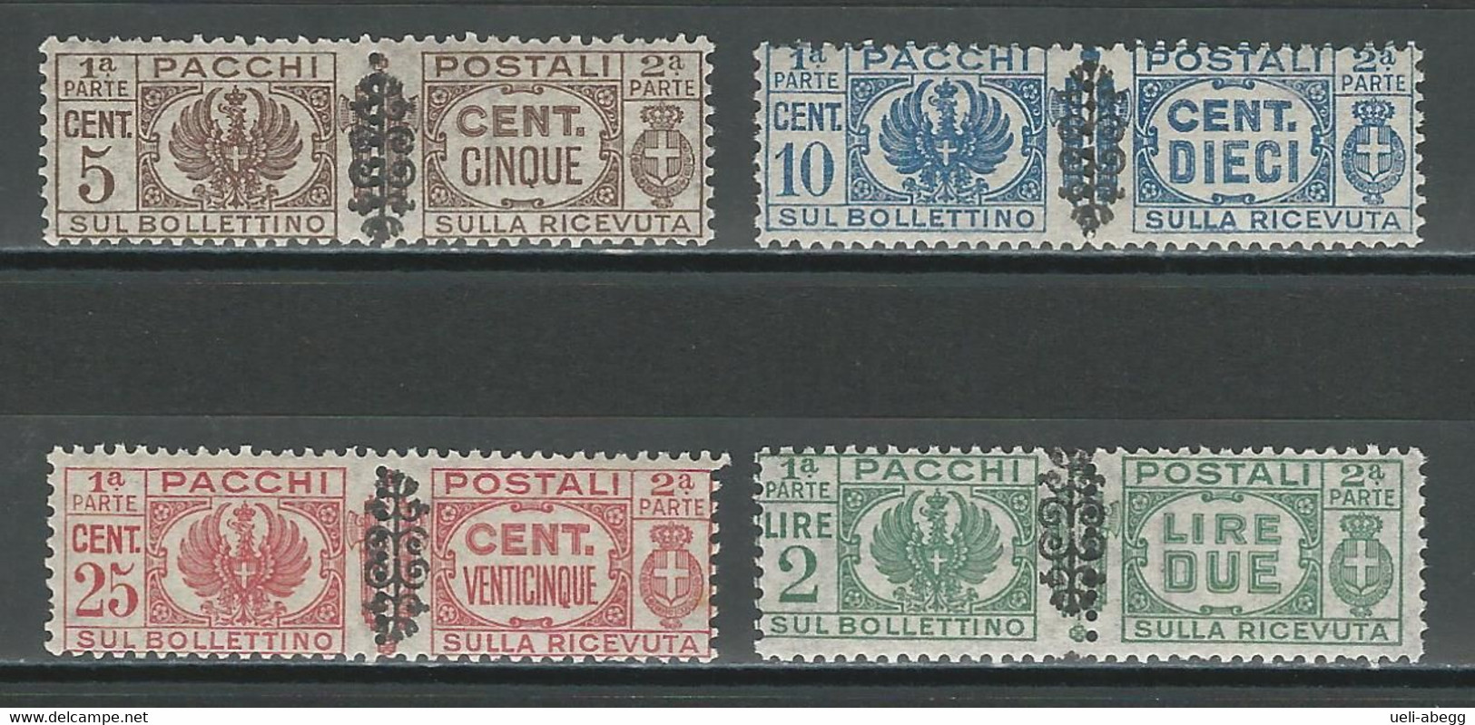 Italien Paketmarken Mi 48-50, 55 ** - Colis-postaux