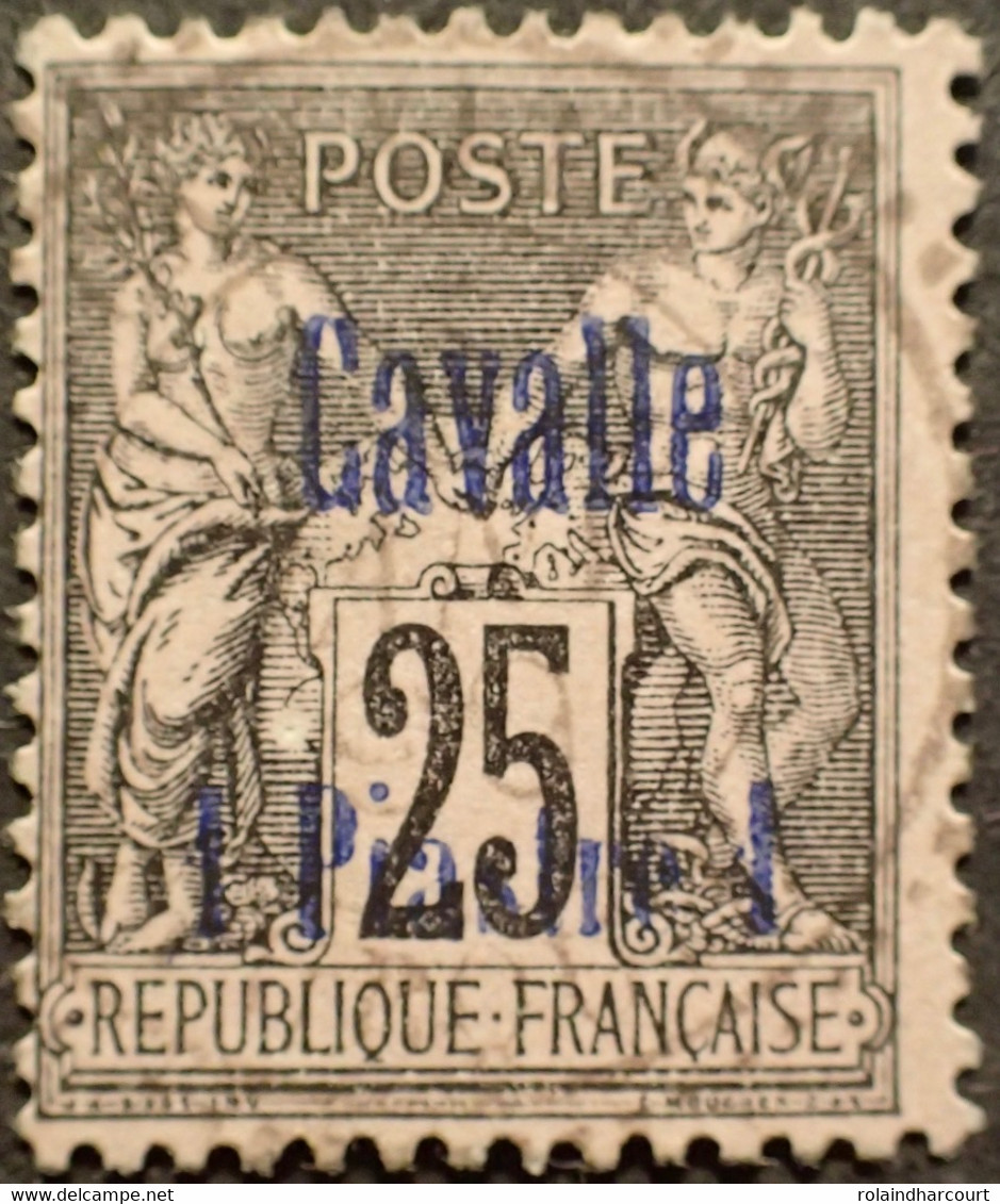 R2245/63 - 1893/1900 - COLONIES FRANCAISES - CAVALLE - N°6 Avec Cachet à Date Perlé - Used Stamps