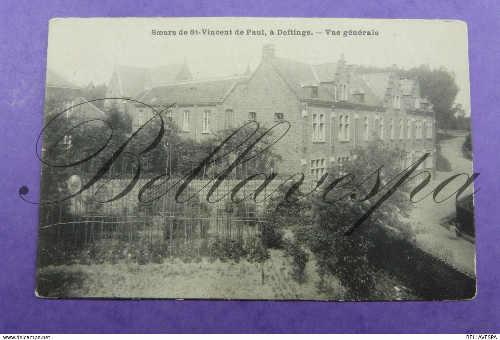 Deftinge. Klooster Couvent Zusters St Vincent Algemeen Zicht. 1920 - Lierde