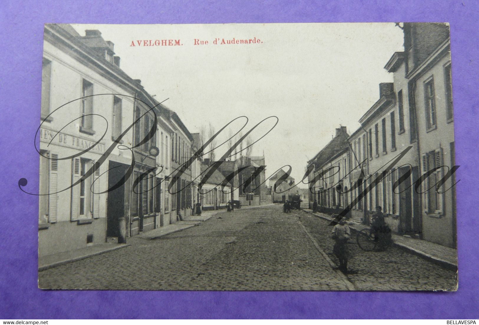 Avelgem. Rue D'Audenarde Oudenaardsesteenweg.1913 - Avelgem