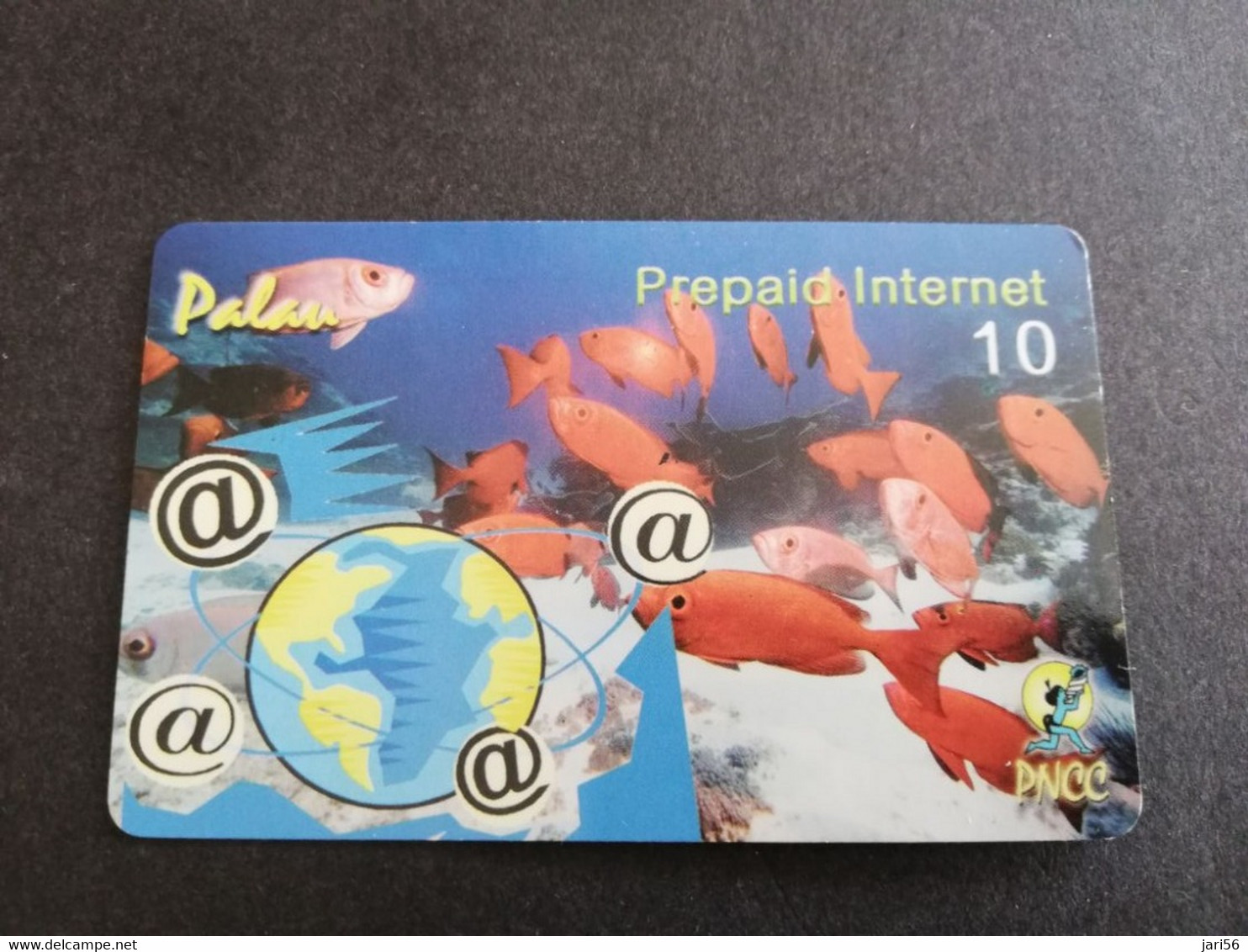 PALAU $10 PNCC   FISH /  INTERNET  DEBUSCH     **9500 ** - Palau