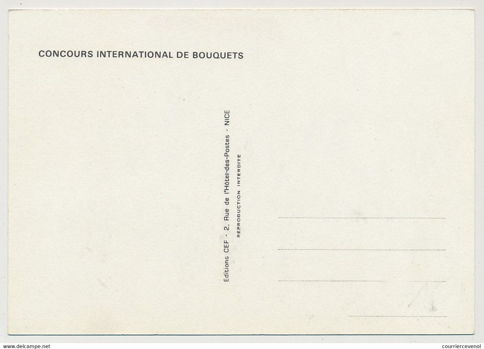 MONACO - 2 Cartes Maximum -  Concours International De Bouquets 1975 - Monaco-A - 12/11/1974 - Cartas Máxima