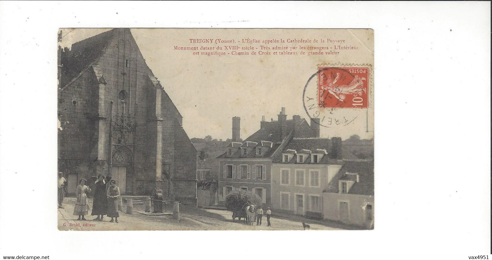 TREIGNY  L EGLISE APPELEE LA CATHEDRALE  DE LA PUYSAYE   *****    RARE  A  SAISIR  ****** - Treigny