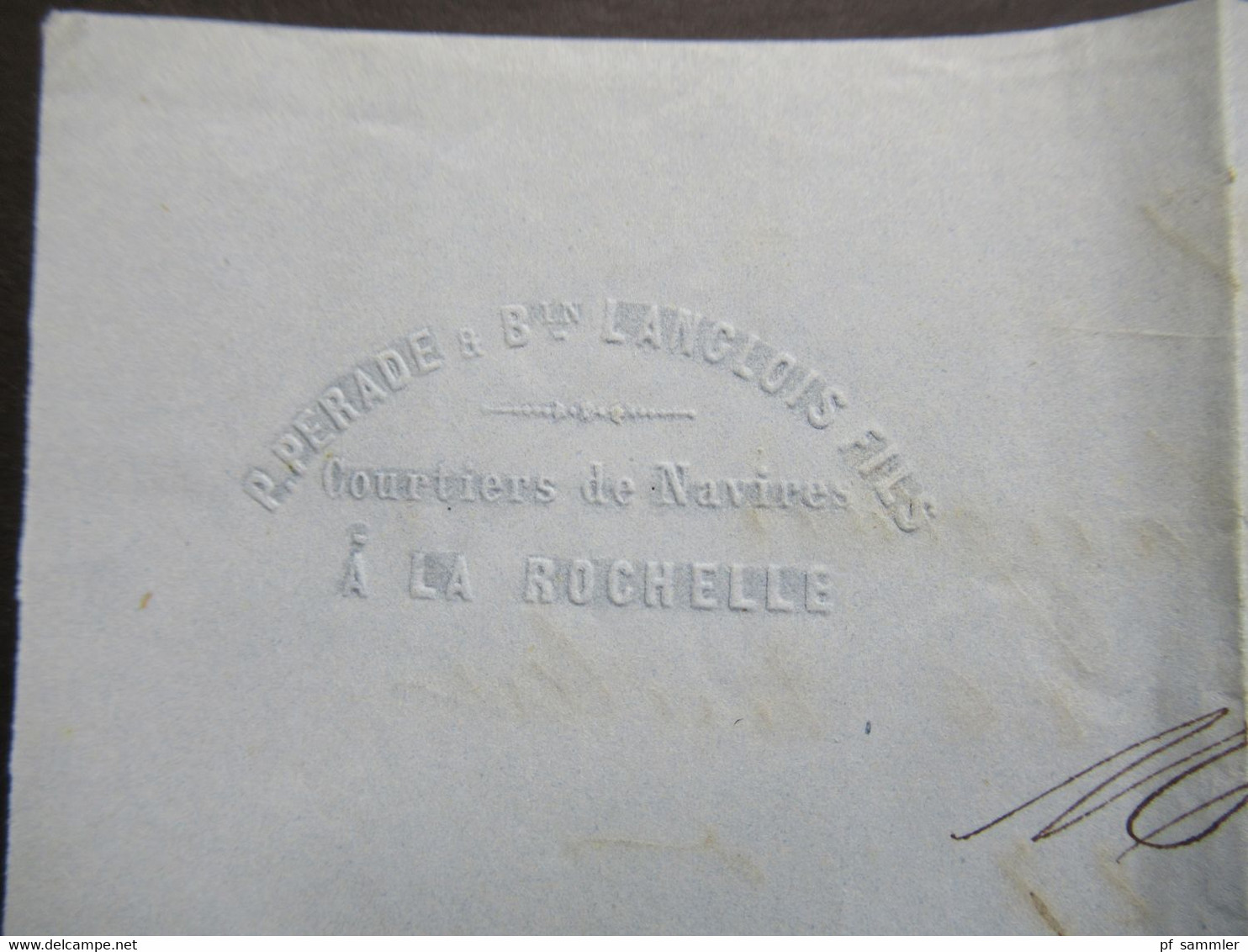 Napoléon III. Nr.28 EF Stempel Raute Nr.3174 / K2 La Rochelle und Ra 2 Apres Le Depart Faltbrief mit Inhalt nach Marans