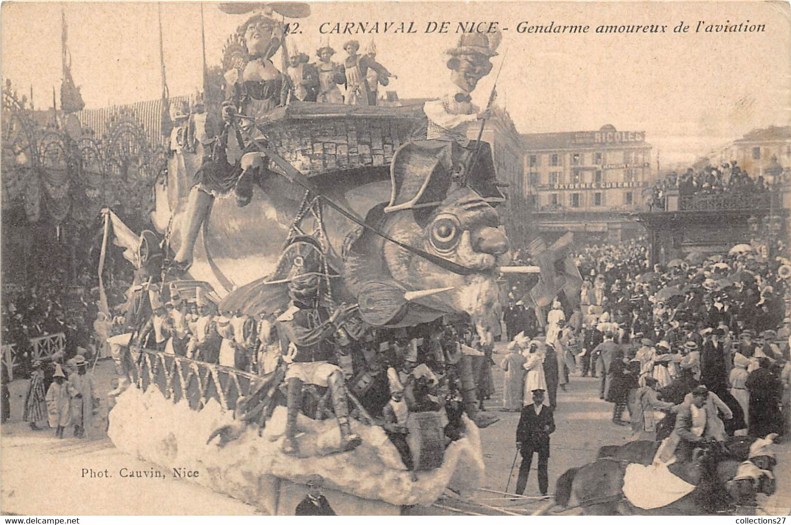 06-NICES- CARNAVAL DE NICE GENDARME AMOUREUX DE L'AVIATION - Carnival