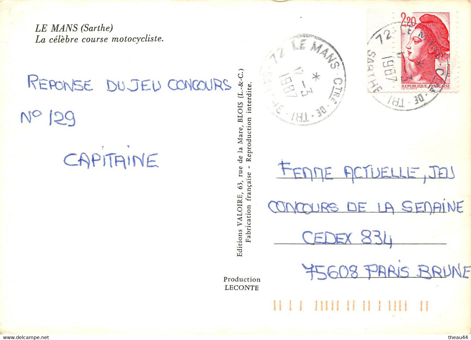 ¤¤  -  LE MANS   -  Lot de 6 Cartes des " 24 HEURES MOTO "  -  Multivues   -  ¤¤