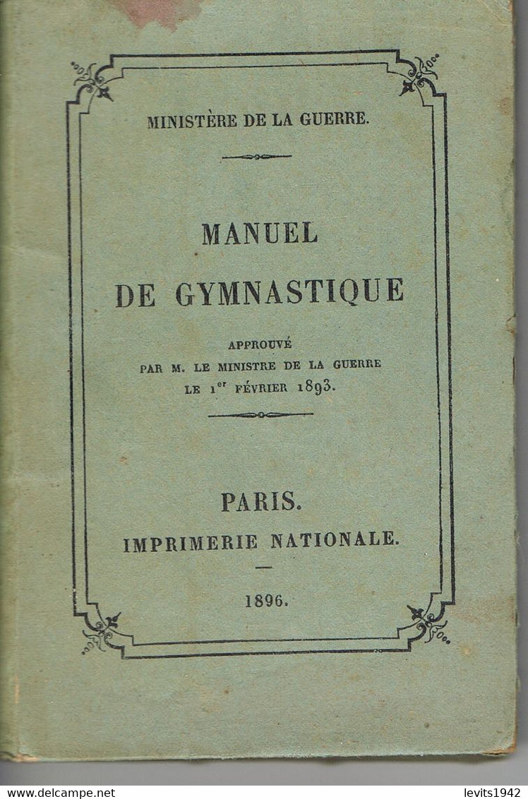 MANUEL DE GYMNASTIQUE - 1896 - - Gymnastique