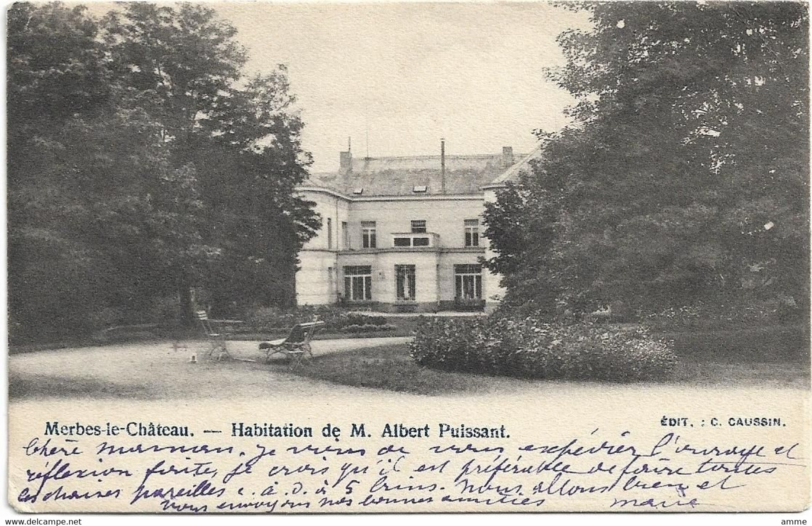 Merbes-le-Chateau   *  Habitation De M. Albert Puissant - Merbes-le-Chateau