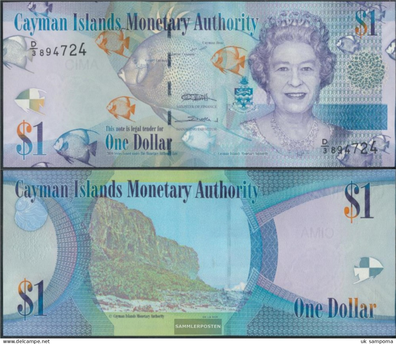 Kaimaninseln Pick-number: 38c Uncirculated 2010 1 US Dollars - Cayman Islands