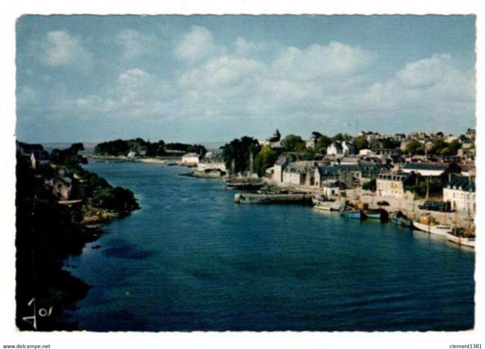 Douarnenez Le Port Rhu Et L'ile Tristan Circulee En 1964 - Douarnenez