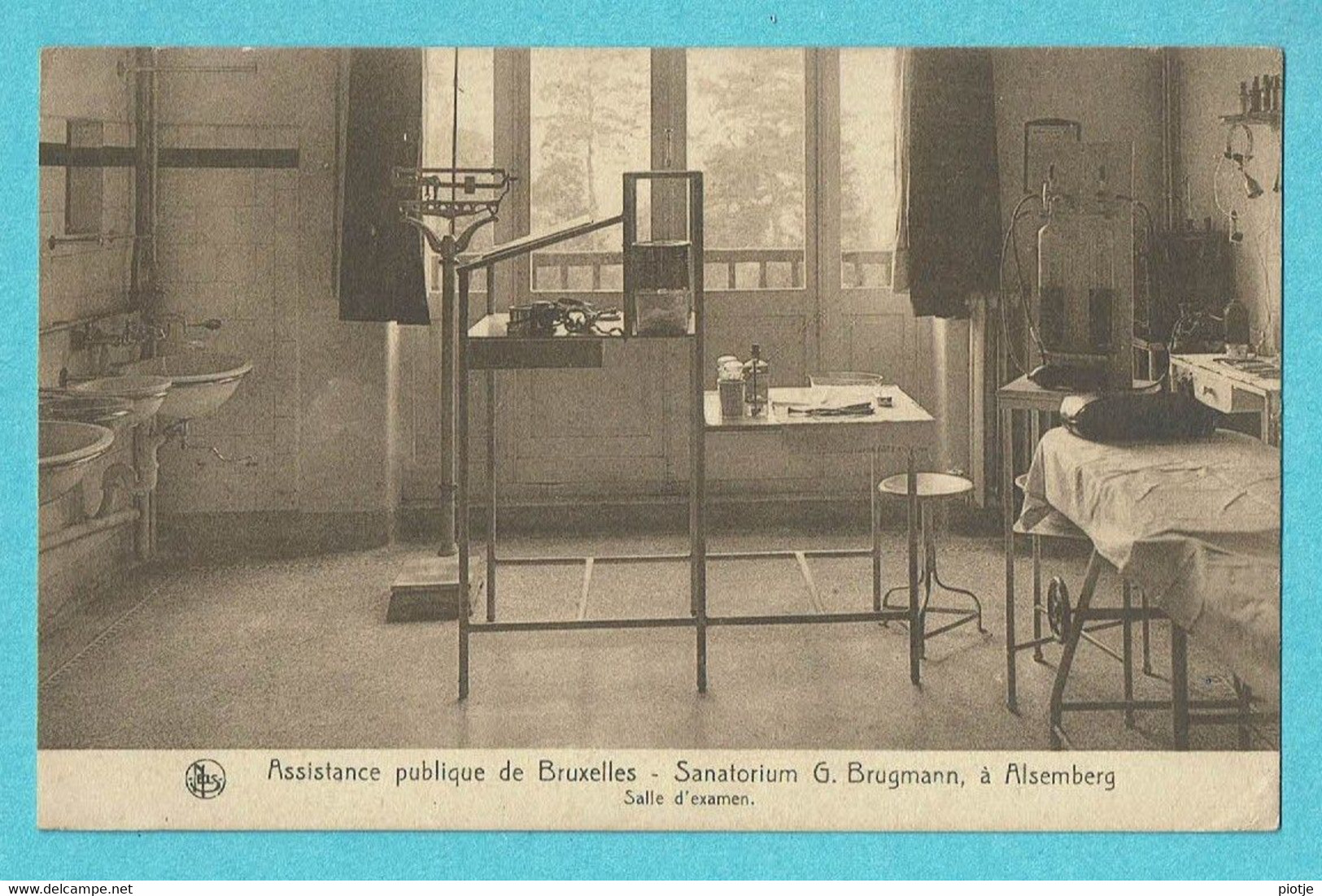 * Alsemberg - Beersel (Vlaams Brabant) * (Nels, Ern Thill) Sanatorium G. Brugmann, Assistance Publique, Salle D'examen - Beersel