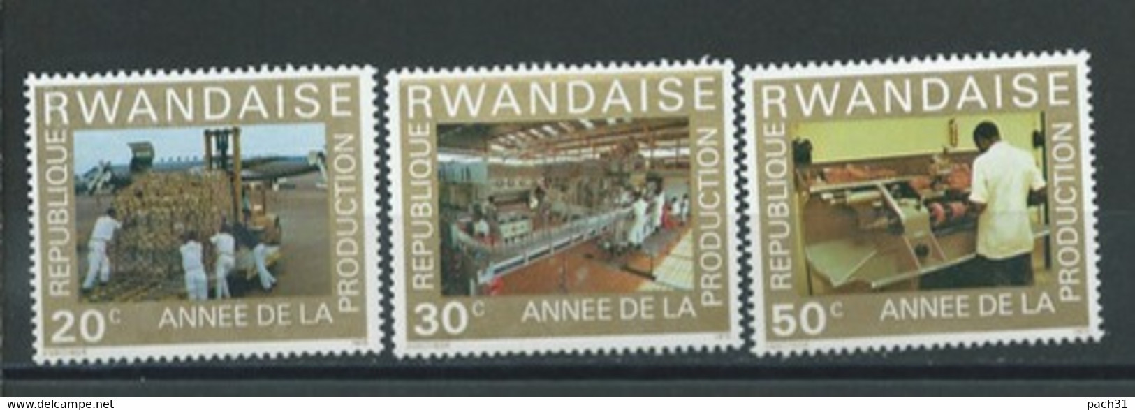 Rwanda  Lot De Timbres   Thème   Année De La Production - Colecciones