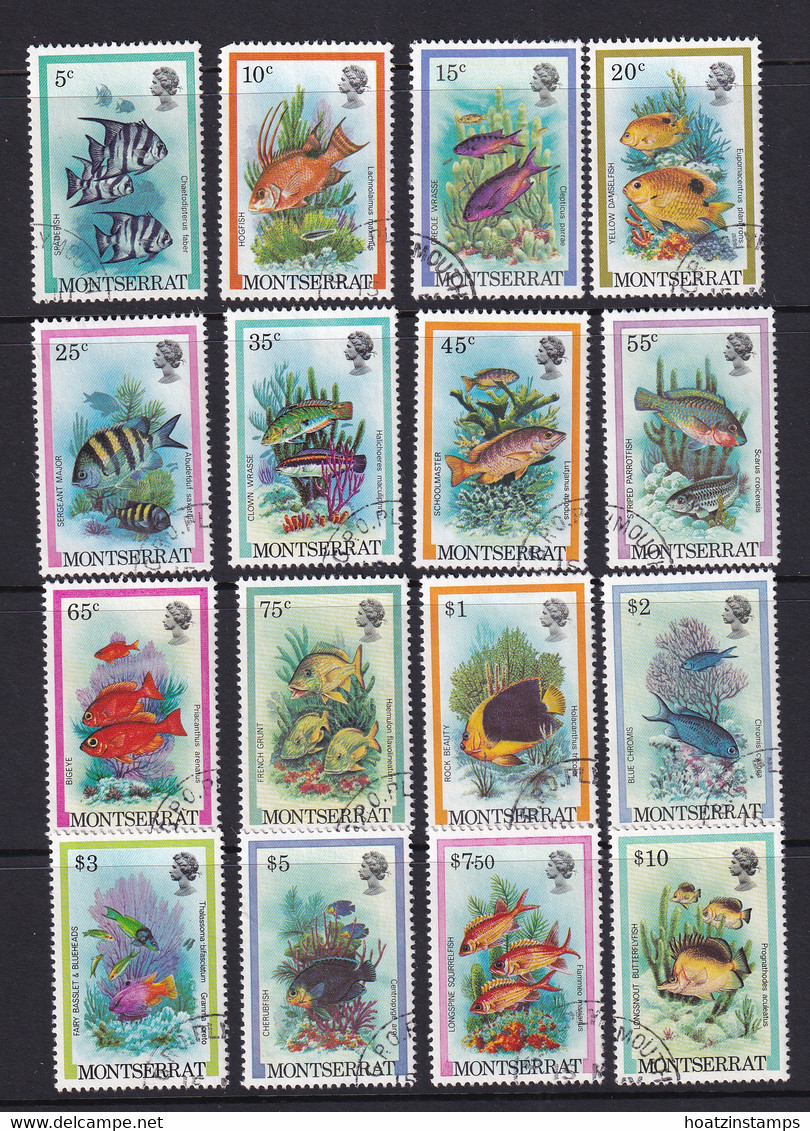 Montserrat: 1981   Fishes [No Imprint Date] Set    SG490-505    Used - Montserrat