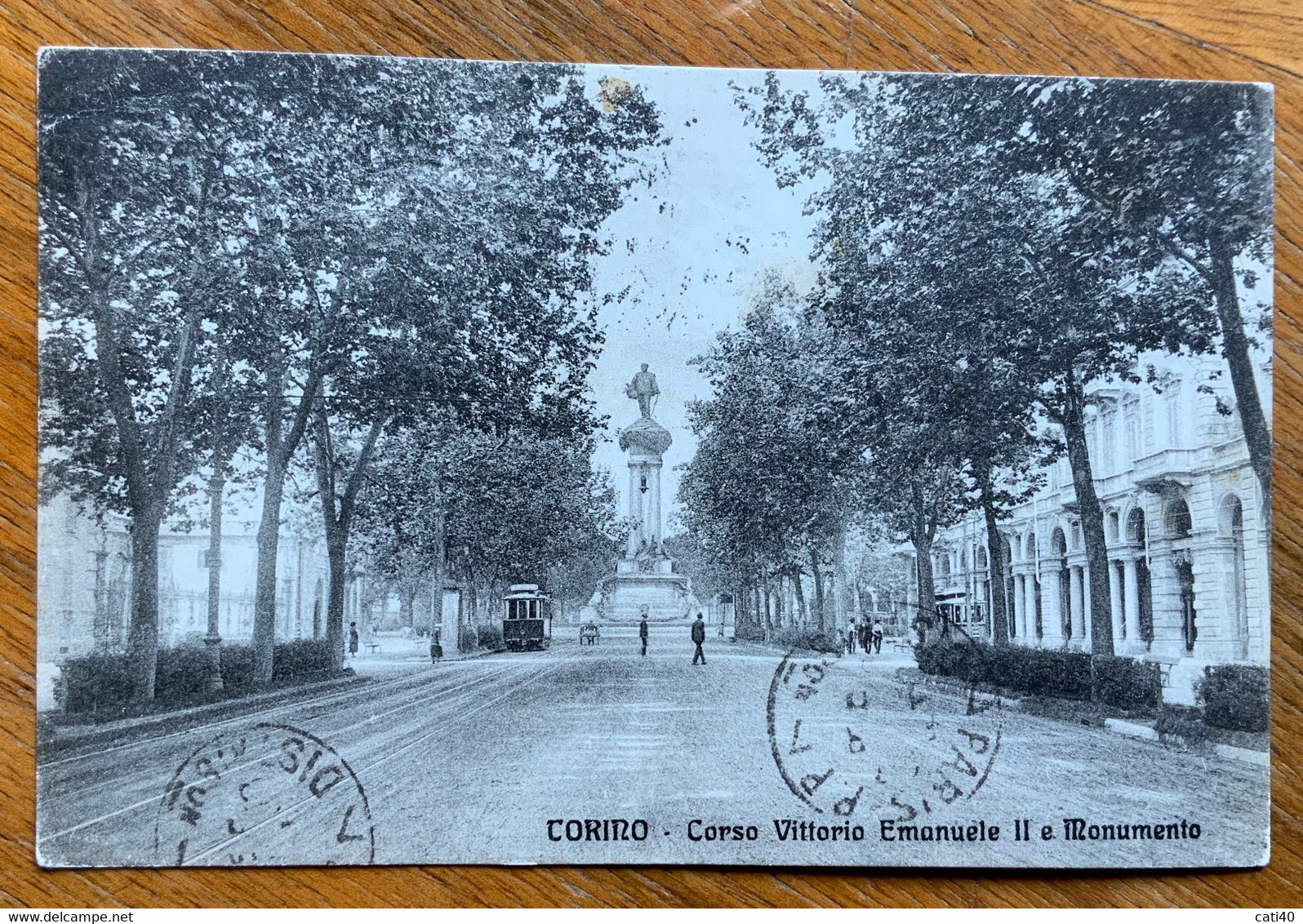 TORINO - CORSO VITTORIO EMANUELE II E MONUMENTO - Animata Con TRAM - VIAGGIATA ALLì'ESTERO - PARIS IL 26/2/23 - AA -196 - Fiume Po