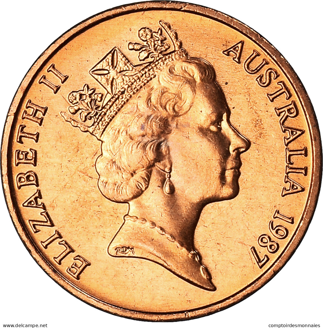 Monnaie, Australie, Elizabeth II, Cent, 1987, SPL, Bronze, KM:78 - Cent