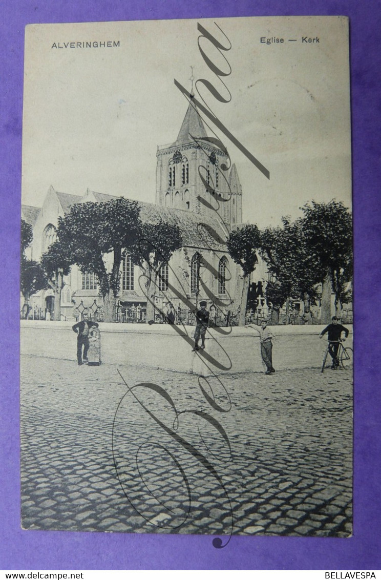 Alverringem. Kerk.  Edit. Busschaert-1910 - Alveringem