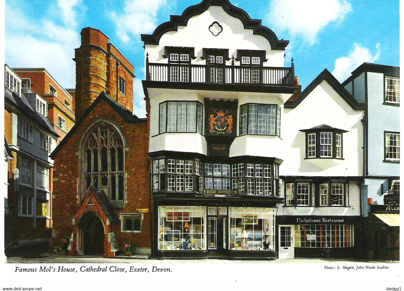 MOL'S HOUSE, EXETER, DEVON, ENGLAND. UNUSED POSTCARD Ke6 - Exeter