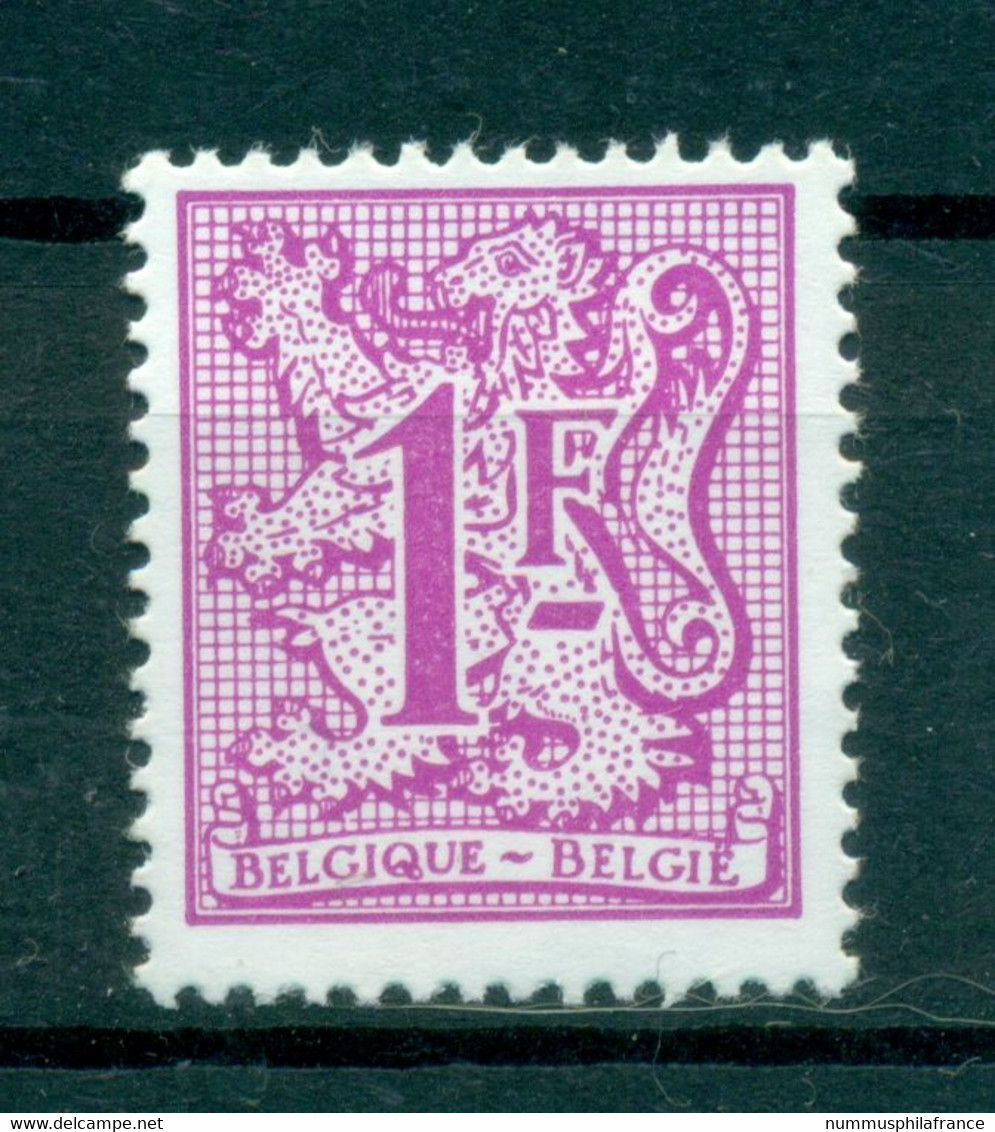 Belgique 1977 - Y & T N. 1844 - Série Courante (Michel N. 1902 X) - 1977-1985 Chiffre Sur Lion