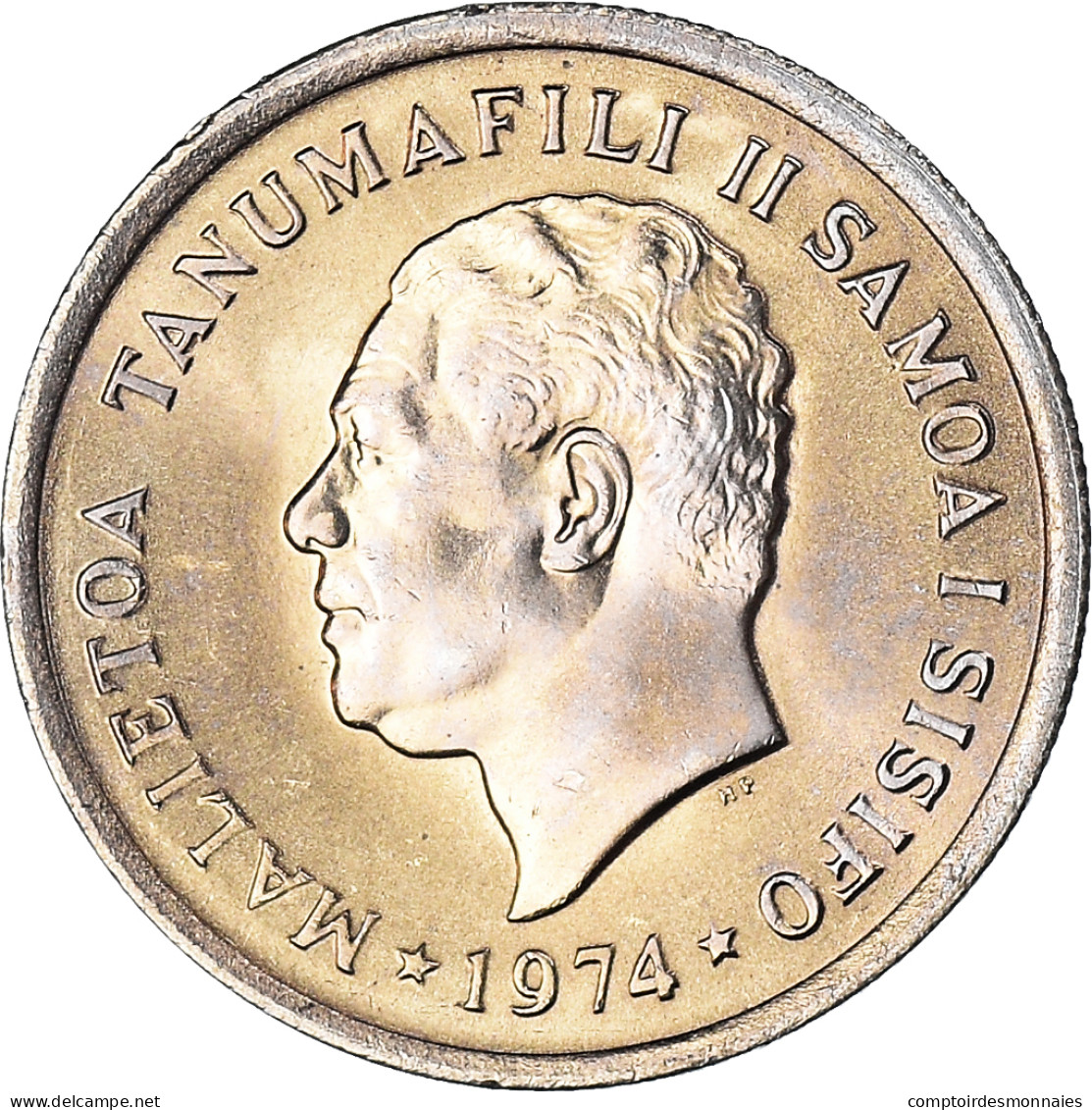 Monnaie, Samoa, 5 Sene, 1974, SPL, Cupro-nickel, KM:14 - Samoa