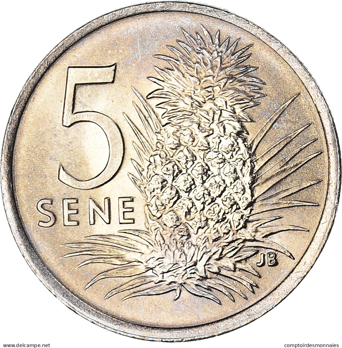 Monnaie, Samoa, 5 Sene, 1974, SPL, Cupro-nickel, KM:14 - Samoa