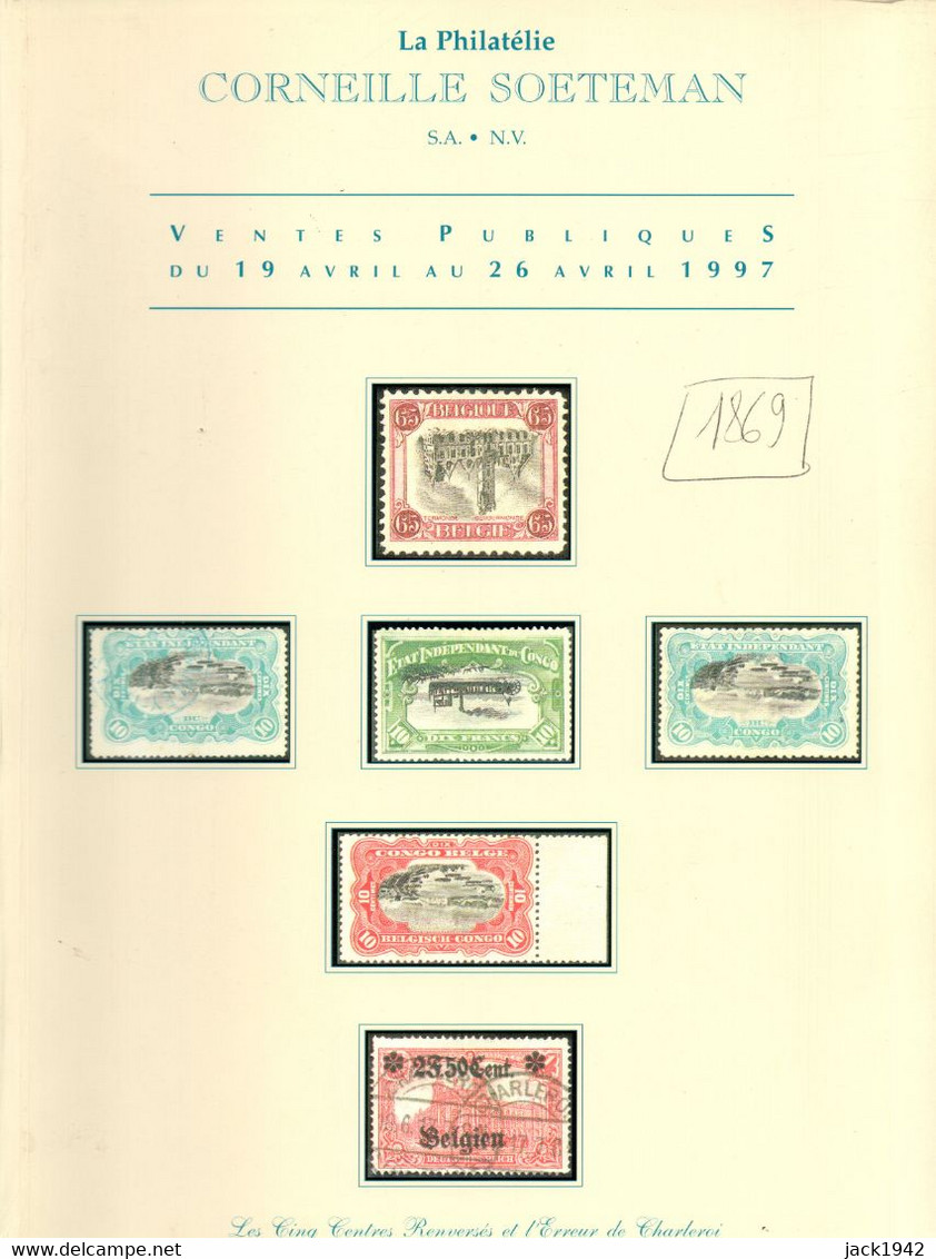 Belgique - Vente Collections Spécialisées émission De 1869: Club Le Meilleur (1996) + Coll. J. Courcelles 10c Vert (1997 - Cataloghi Di Case D'aste