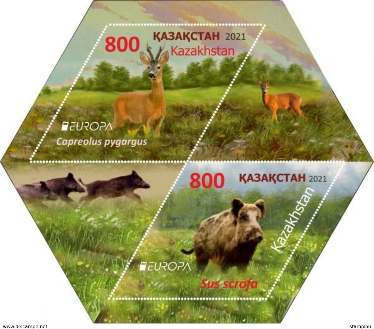 Kazachstan-Kazakhstan Cept 2021 Block PF - 2021