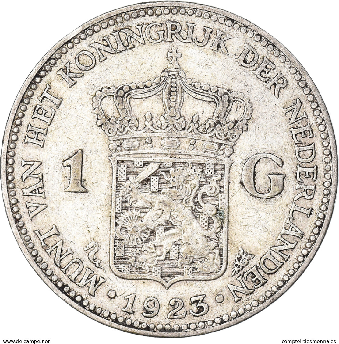 Monnaie, Pays-Bas, Wilhelmina I, Gulden, 1923, TTB, Argent, KM:161.1 - 1 Gulden