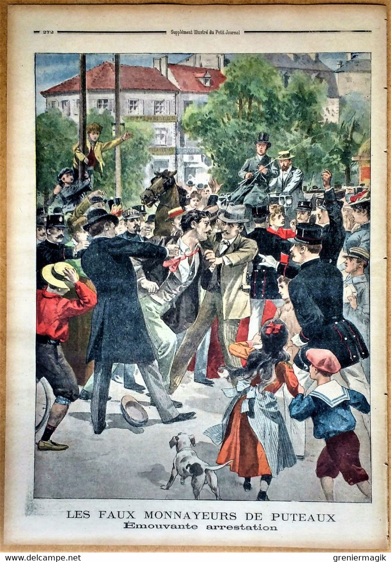 Le Petit Journal N°614 24/08/1902 Manoeuvres (Driant 1er Bataillon De Chasseurs à Villepart)/Faux Monnayeurs De Puteaux - Le Petit Journal