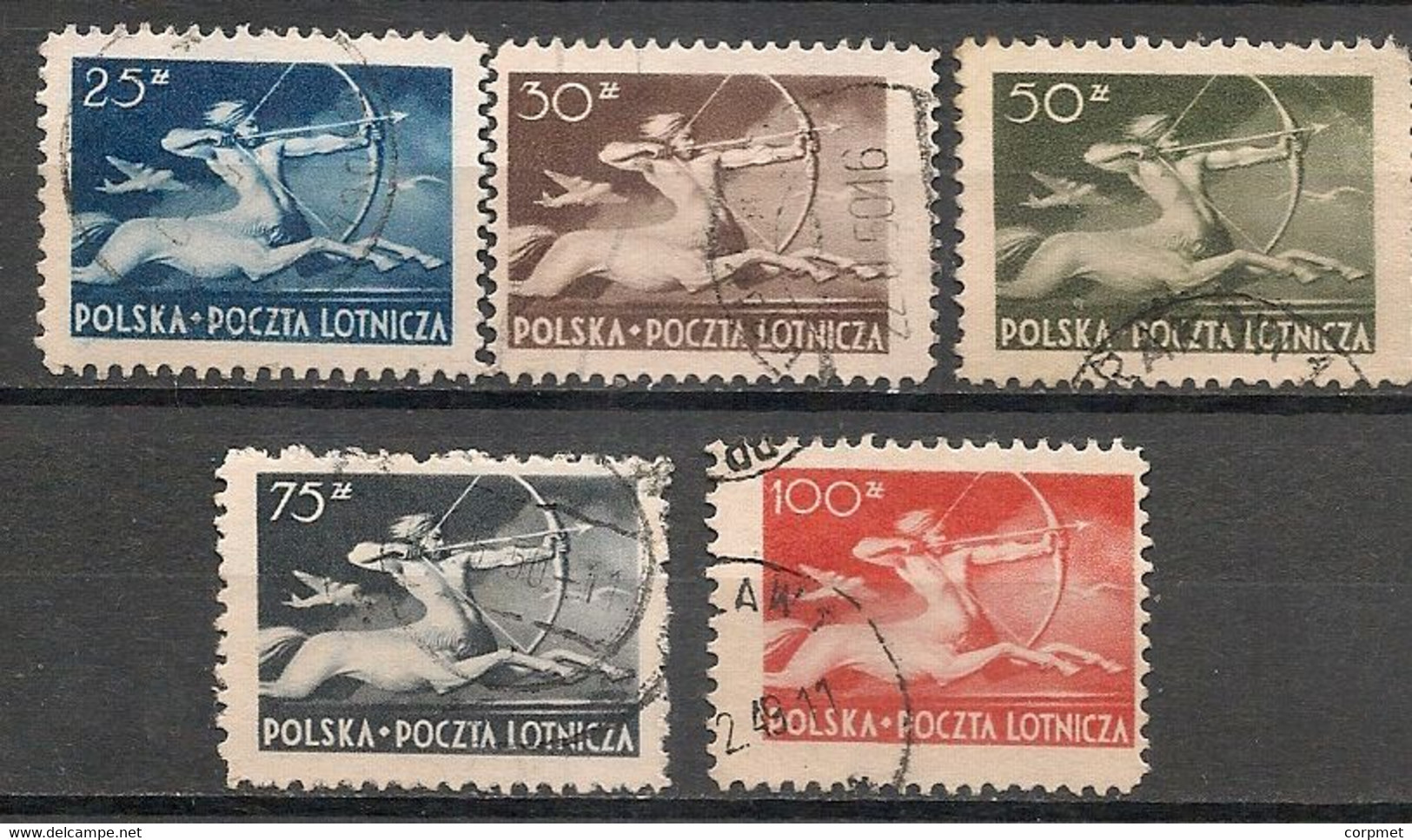 POLAND  - 1948 Yv. A19/23  - USED - Gebraucht