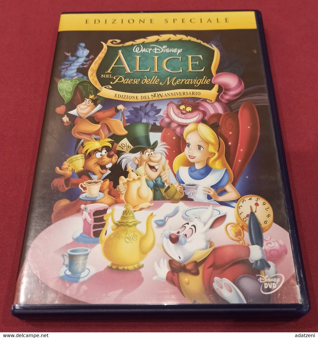 DVD ALICE NEL PAESE DELLE MERAVIGLIE EDIZIONE SPECIALE EDIZIONE DEL NON ANNIVERSARIO  DURATA 73 MINUTI GENERE ANIMAZIONE - Cartoons