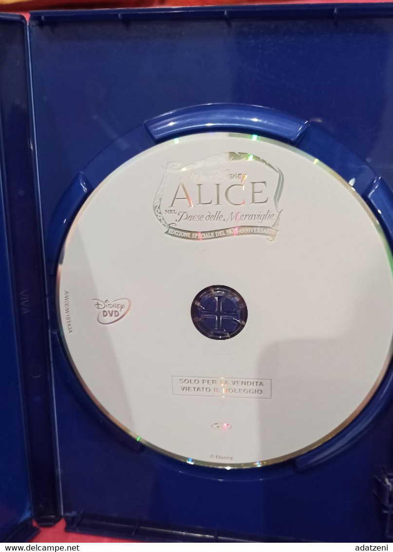 DVD ALICE NEL PAESE DELLE MERAVIGLIE EDIZIONE SPECIALE EDIZIONE DEL NON ANNIVERSARIO  DURATA 73 MINUTI GENERE ANIMAZIONE - Cartoons