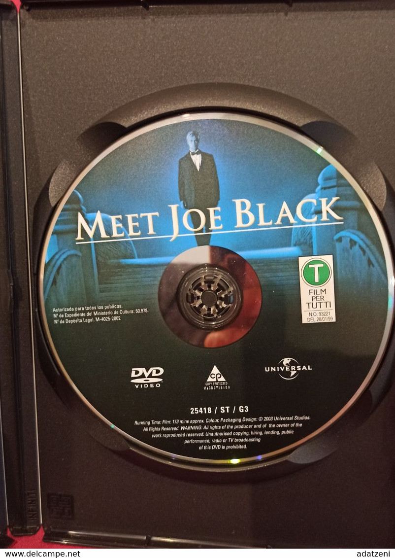 DVD VI PRESENTO JOE BLACK DURATA 173 MINUTI GENERE SENTIMENTALE - Romantici