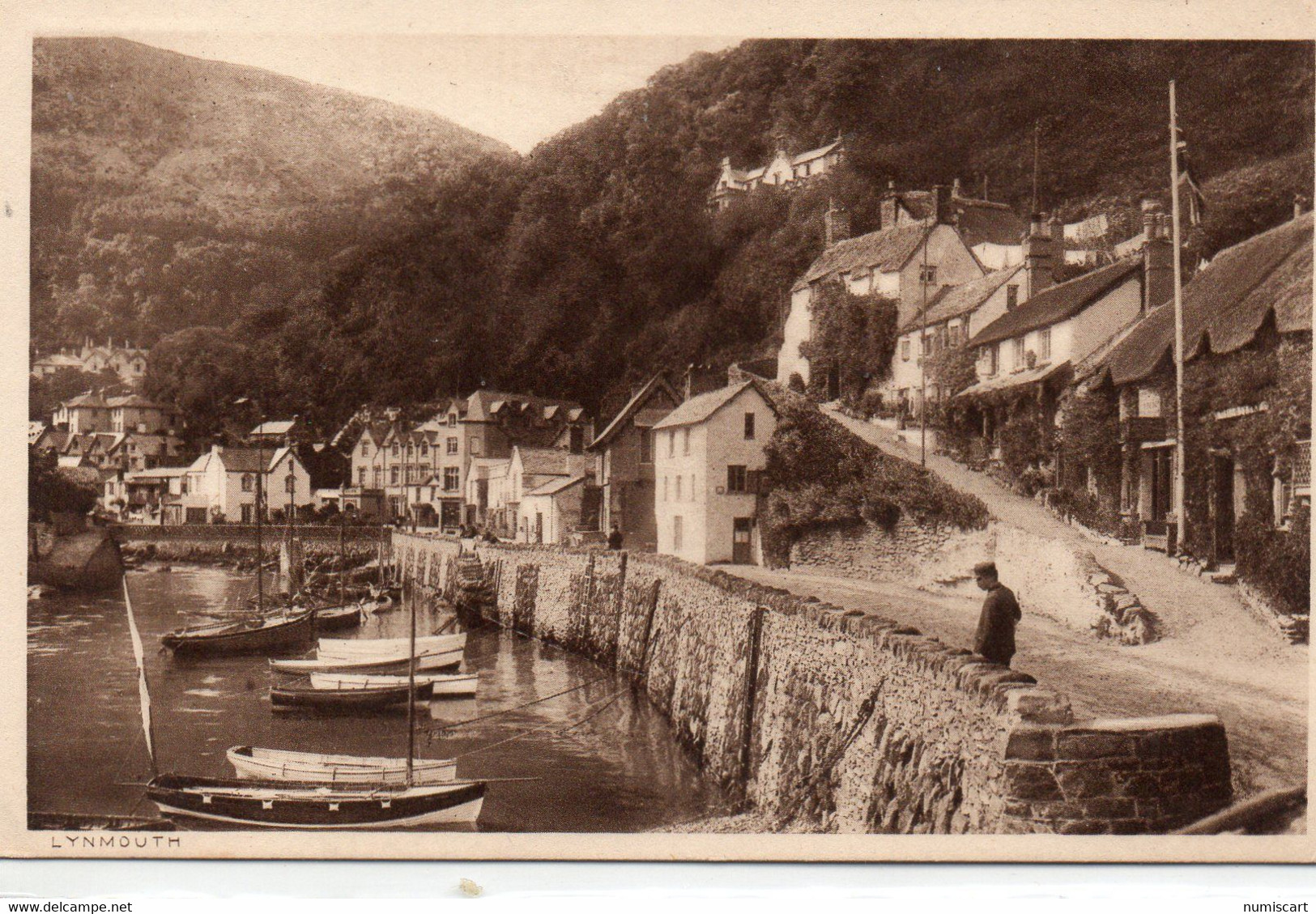 Lynmouth Animée Le Port Bateaux Voiliers - Lynmouth & Lynton