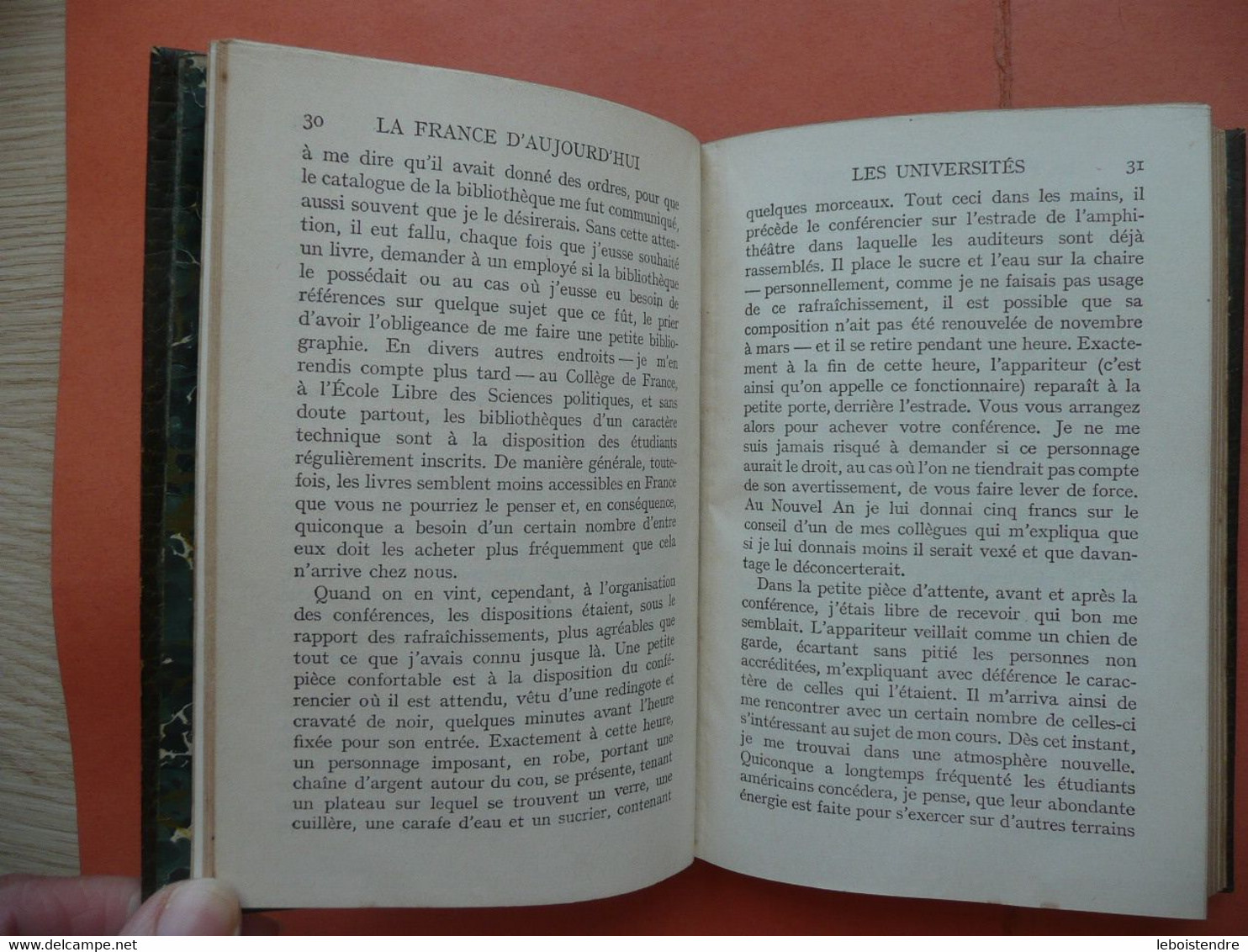 LA FRANCE D AUJOURD'HUI PAR BARRETT WENDELL TRADUCTION GEORGES GRAPPE COLLECTION NELSON VERS 1909