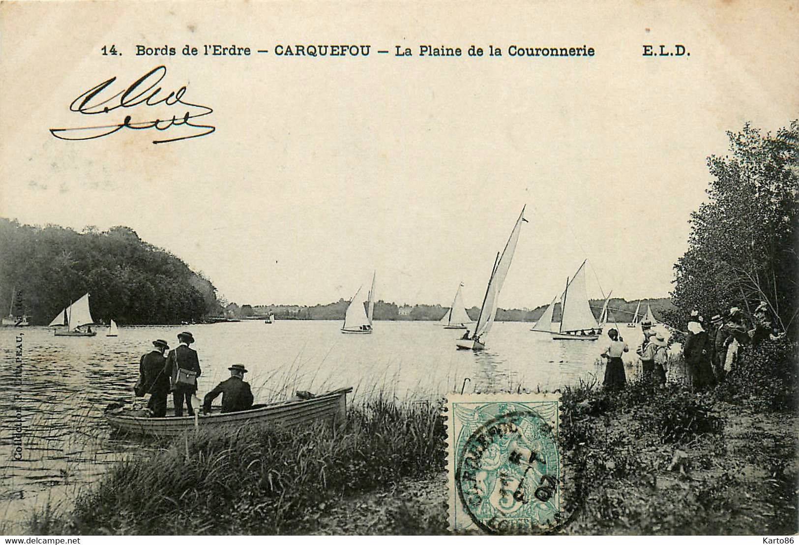 Carquefou * La Plaine De La Couronnerie * Les Bords De L'erdre * Bac Passeur * Régates - Carquefou