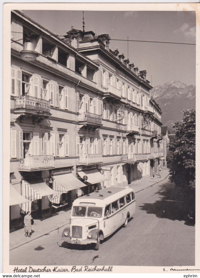 BAD REICHENHALL HOTEL DEUTSCHER KAISER BUS AUTOBUS COACH - Bad Reichenhall