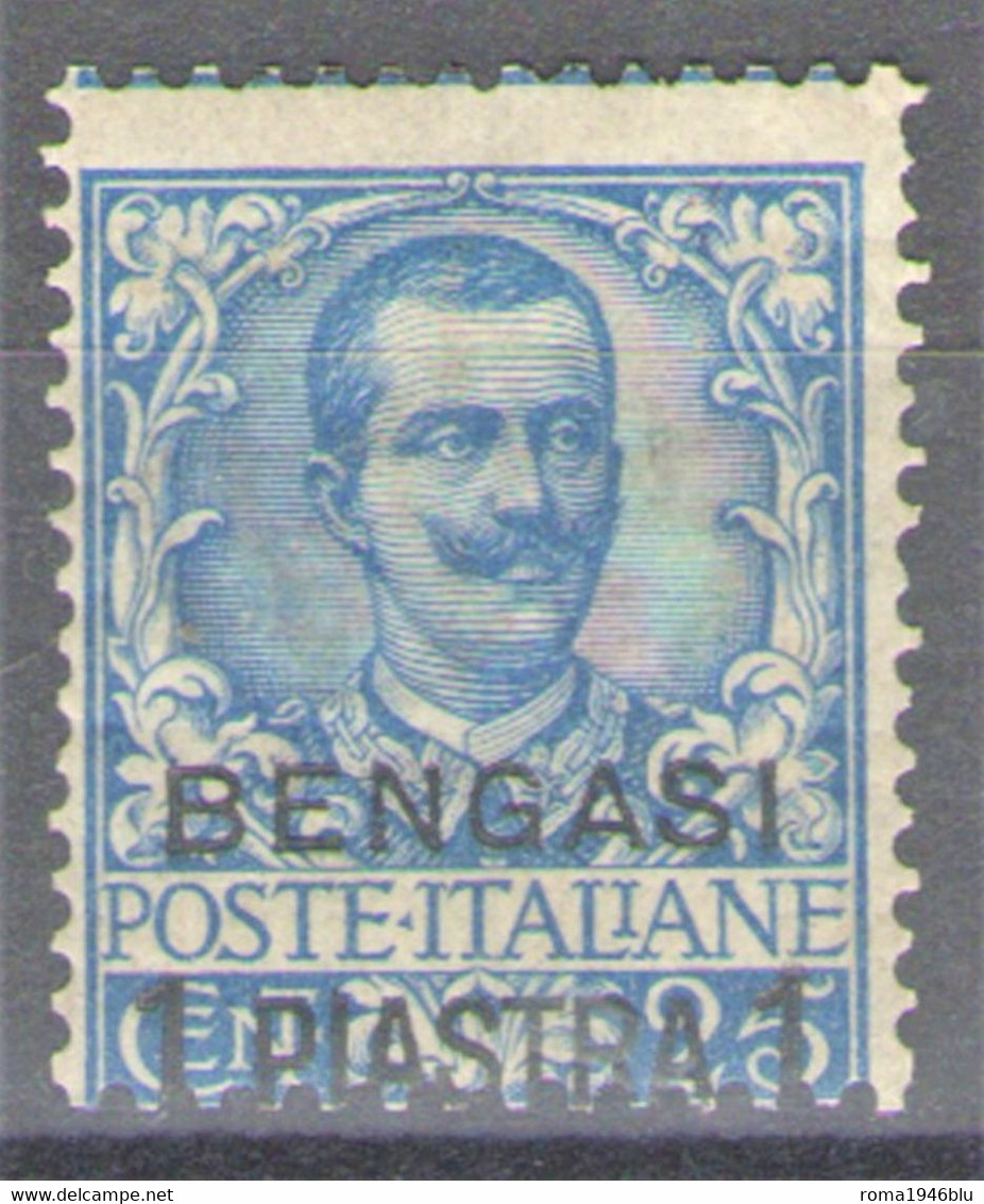 BENGASI 1901 1 PI. SU 25 C. * GOMMA ORIGINALE - Europa- Und Asienämter