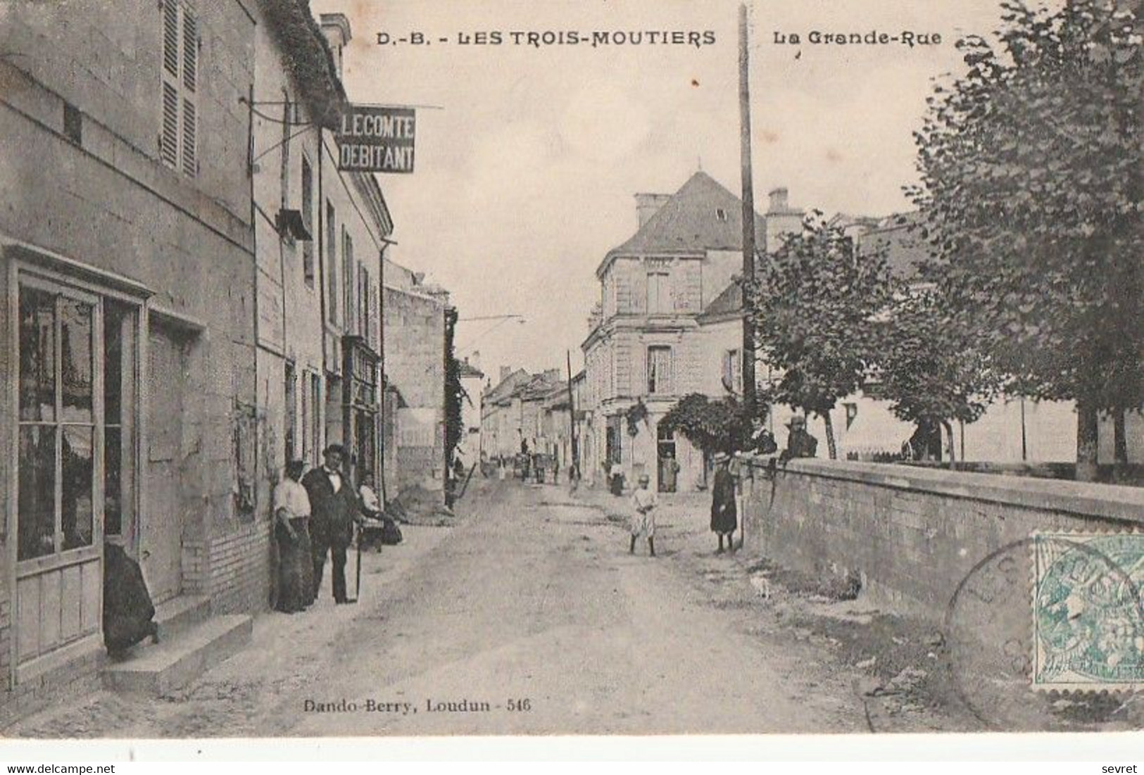 LES TROIS MOUTIERS. - La Grande-Rue - Les Trois Moutiers