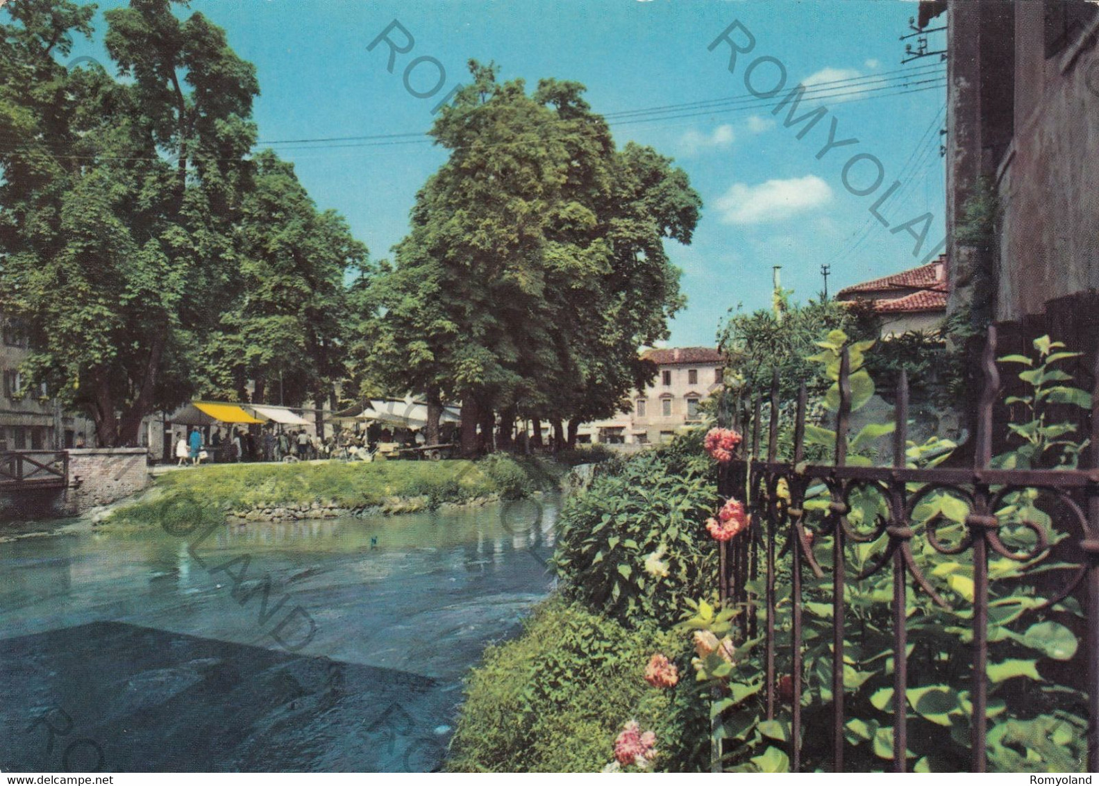 CARTOLINA  TREVISO,VENETO,PESCHERIA,MEMORIA,RELIGIONE,STORIA,MEMORIA,IMPERO ROMANO,BELLA ITALIA,VIAGGIATA 1964 - Treviso