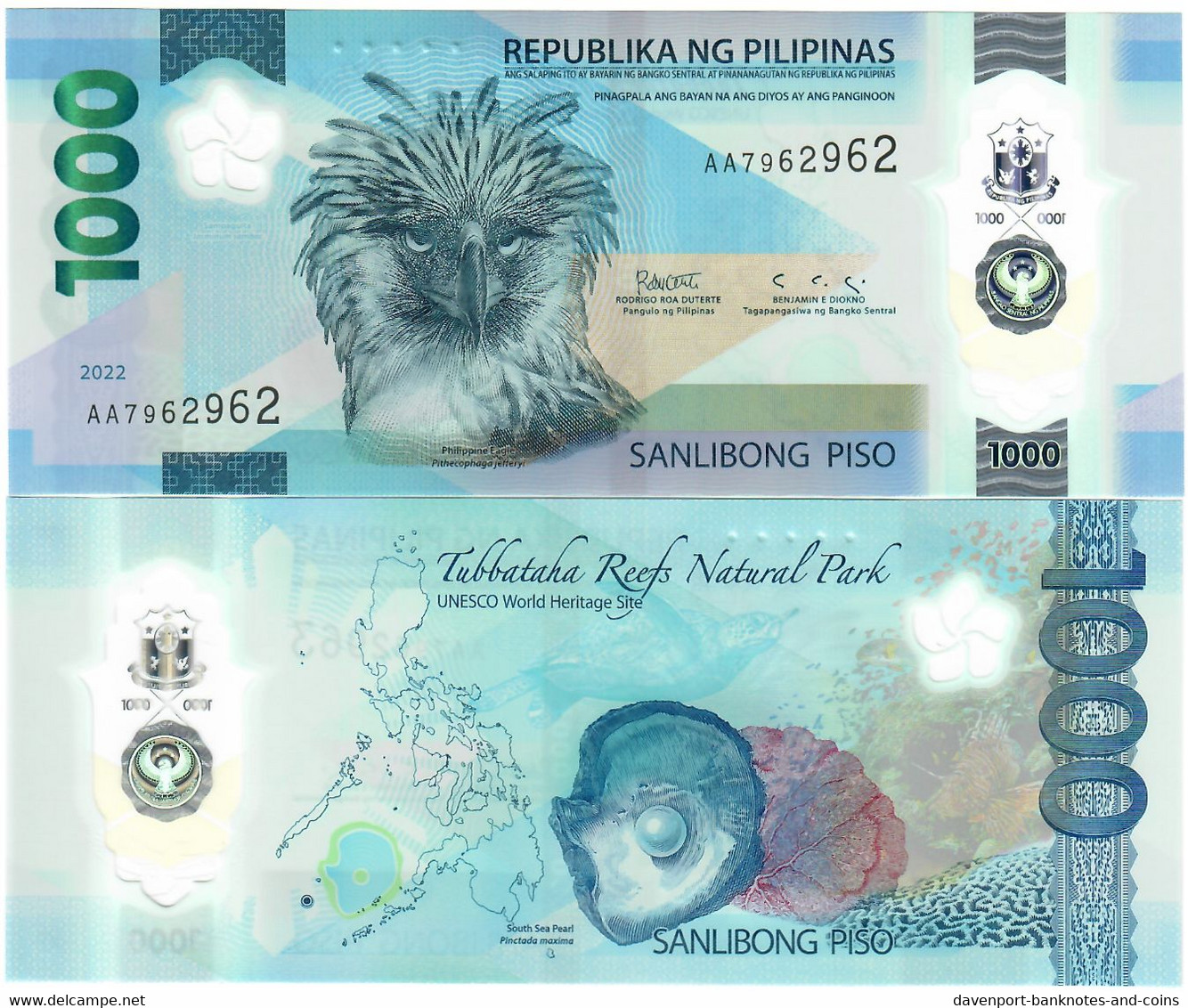 Philippines 1000 Piso 2022 UNC "AA" - Philippines