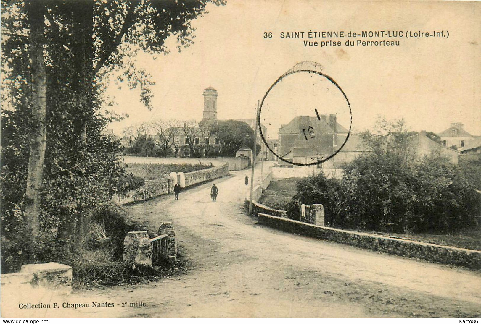 St étienne De Montluc * Route Du Village , Vue Prise Du Perrorteau - Saint Etienne De Montluc