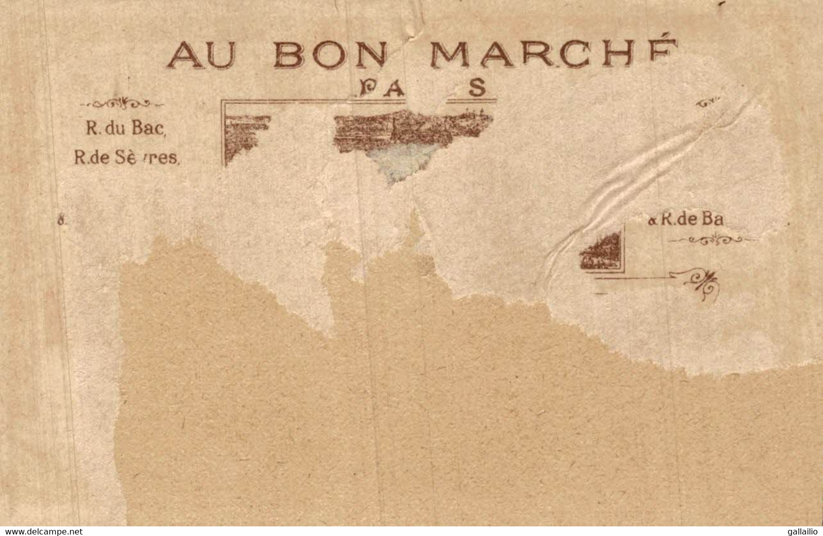 CHROMO AU BON MARCHE CHEZ L'AVOCAT - Au Bon Marché